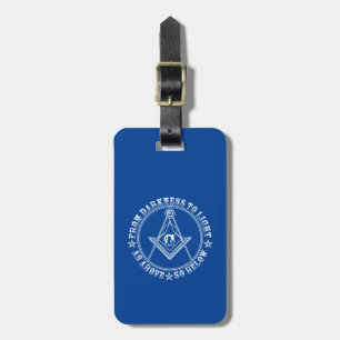 Freemasonry symbol luggage tag