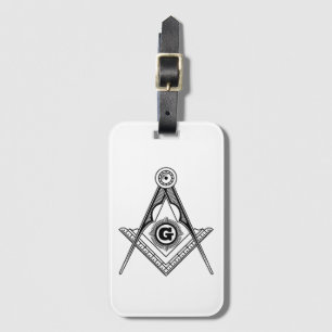 Freemasonry symbol luggage tag