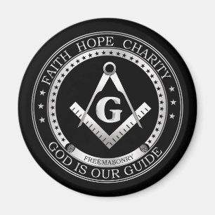 Freemasonry symbol magnet