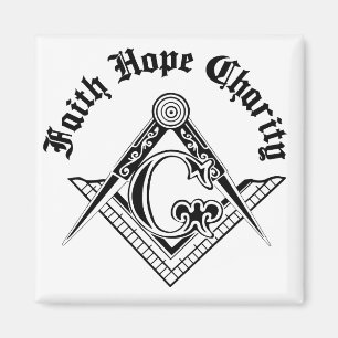 Freemasonry symbol magnet