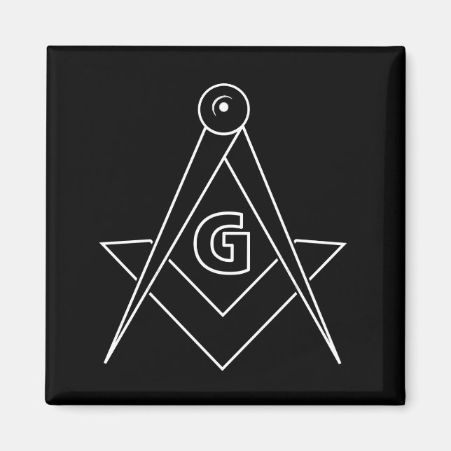 Freemasonry symbol magnet (Front)