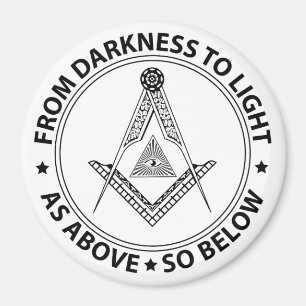 Freemasonry symbol magnet