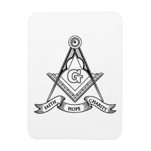 Freemasonry symbol magnet