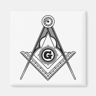 Freemasonry symbol magnet