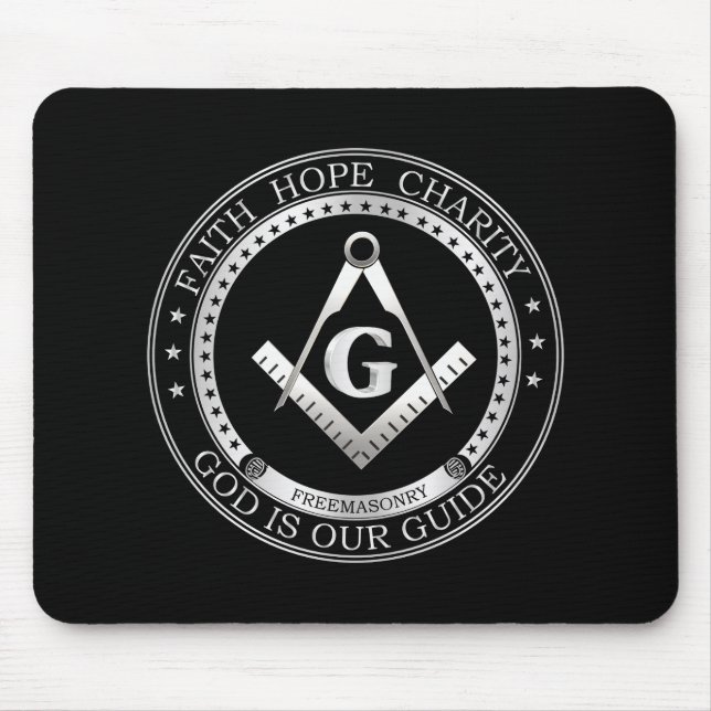 Freemasonry symbol mouse mat (Front)