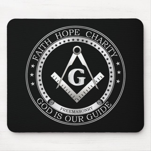 Freemasonry symbol mouse mat (Front)