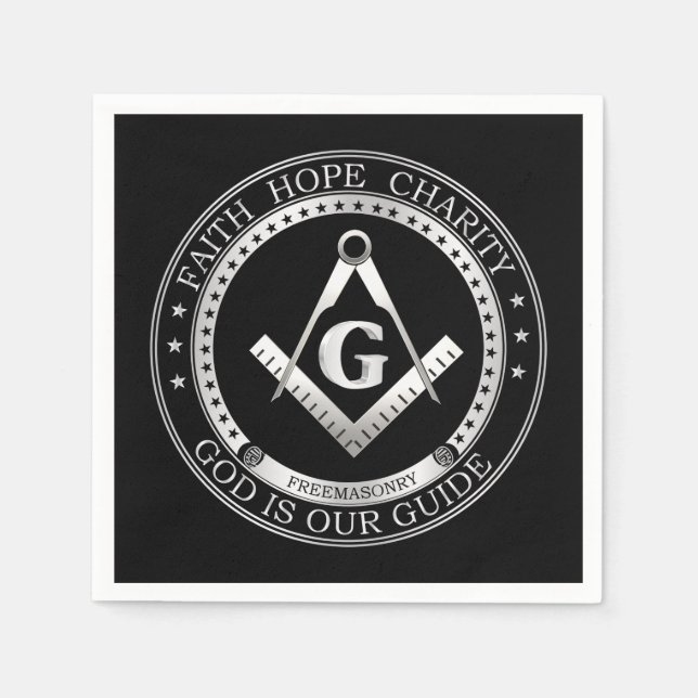 Freemasonry symbol napkin (Front)