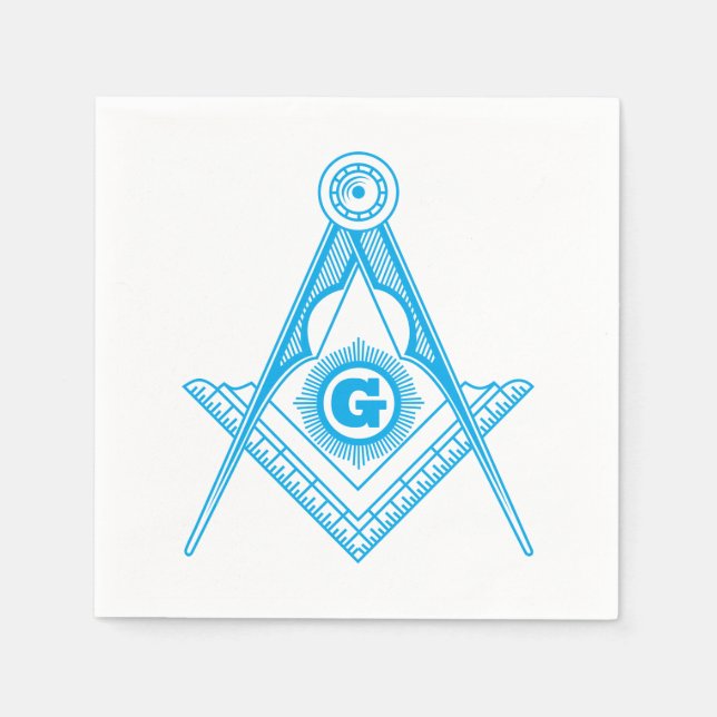 Freemasonry symbol napkin (Front)
