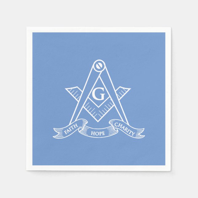 Freemasonry symbol napkin (Front)