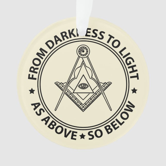 Freemasonry symbol ornament (Front)