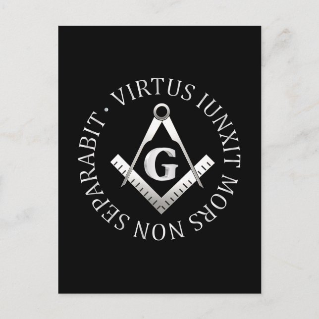 Freemasonry symbol postcard (Front)