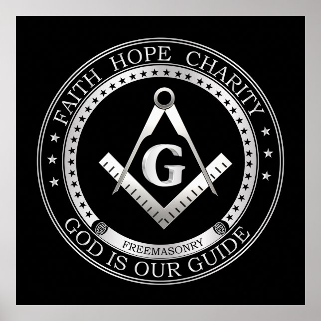 Freemasonry symbol poster (Front)