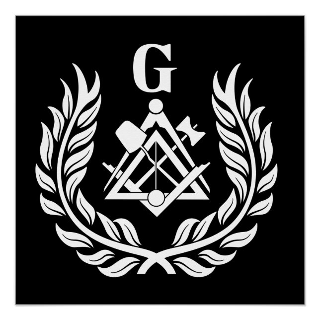 Freemasonry symbol poster (Front)