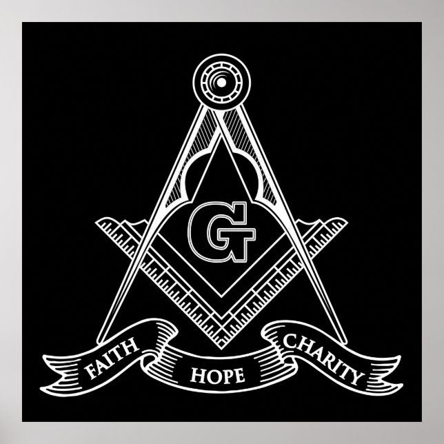 Freemasonry symbol poster (Front)