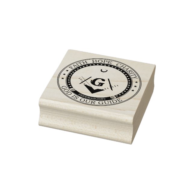 Freemasonry symbol rubber stamp (Stamp)
