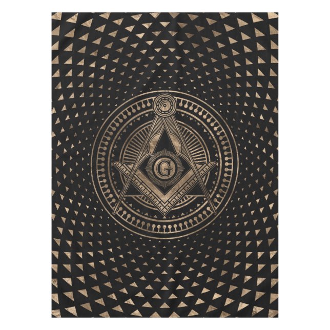 Freemasonry symbol Square and Compasses Tablecloth (Front)