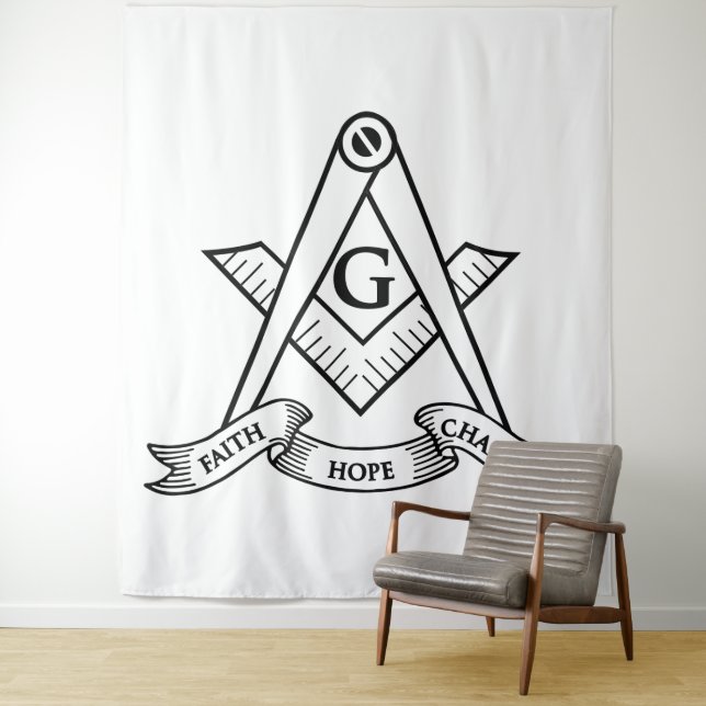 Freemasonry symbol tapestry (In Situ)