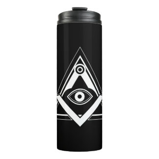 Freemasonry symbol thermal tumbler