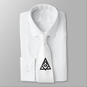Freemasonry symbol tie