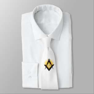 Freemasonry symbol tie
