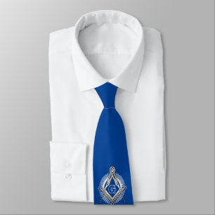 Freemasonry symbol tie