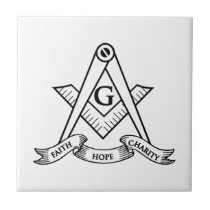 Freemasonry symbol tile