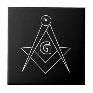 Freemasonry symbol tile