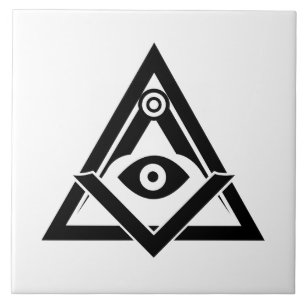 Freemasonry symbol tile