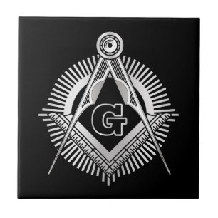 Freemasonry symbol tile