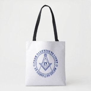 Freemasonry symbol tote bag