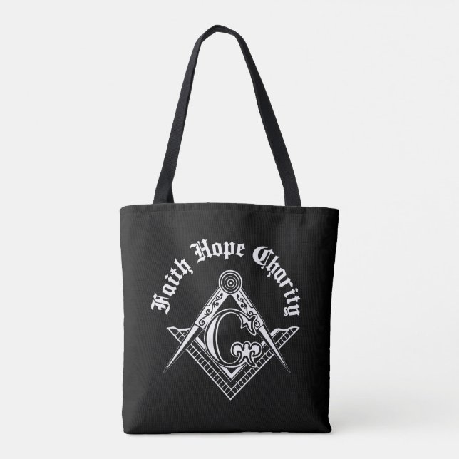 Freemasonry symbol tote bag (Back)