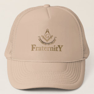 Freemasonry symbol trucker hat