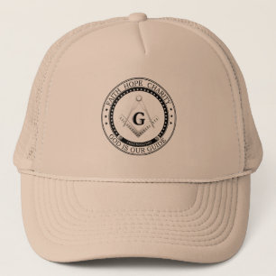 Freemasonry symbol trucker hat