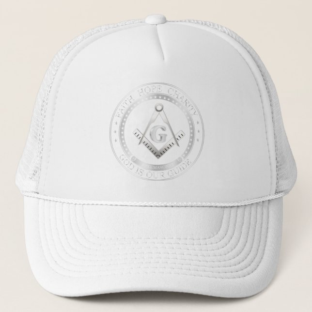 Freemasonry symbol trucker hat (Front)