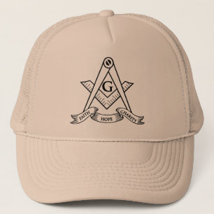 Freemasonry symbol trucker hat