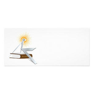 Freemasonry symbols rack card