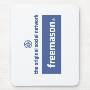 Freemasonry, the original social network. Facebook Mouse Mat