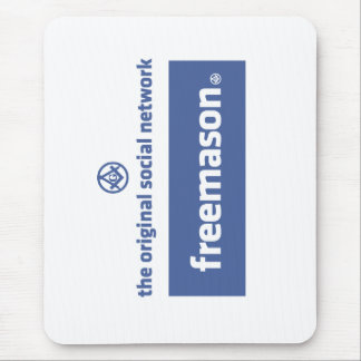Freemasonry, the original social network. Facebook Mouse Mat