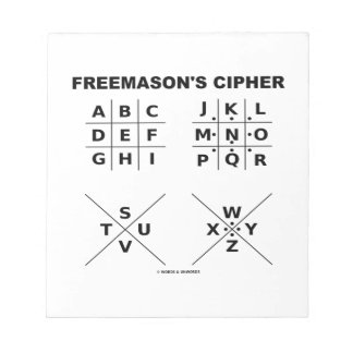 Freemason's Cipher (Cryptography) Notepad