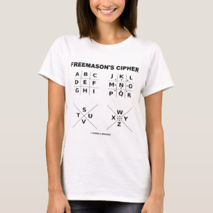 Freemason's Cipher (Cryptography) T-Shirt