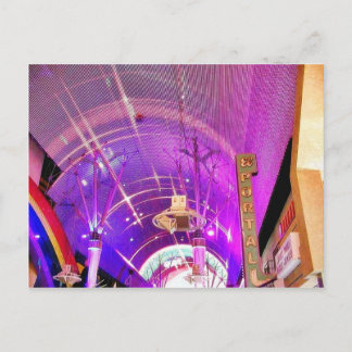 Freemont Street Lights Postcard