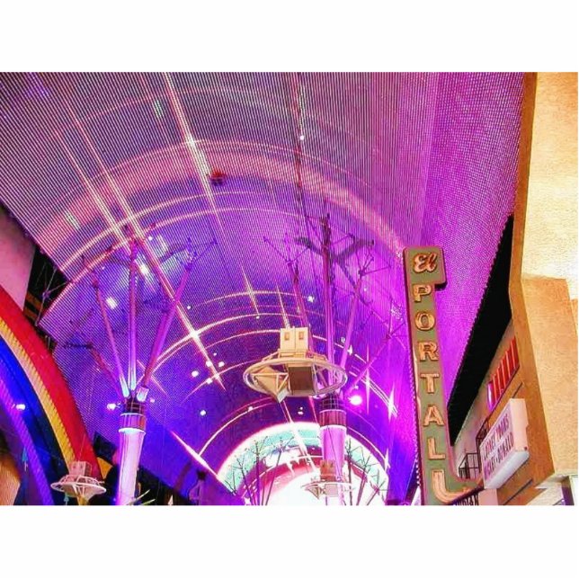 Freemont Street Lights Standing Photo Sculpture (Front)