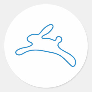 Freenet Bunny Logo Classic Round Sticker