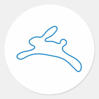 Freenet Bunny Logo Classic Round Sticker