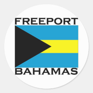 Freeport, Bahamas Classic Round Sticker