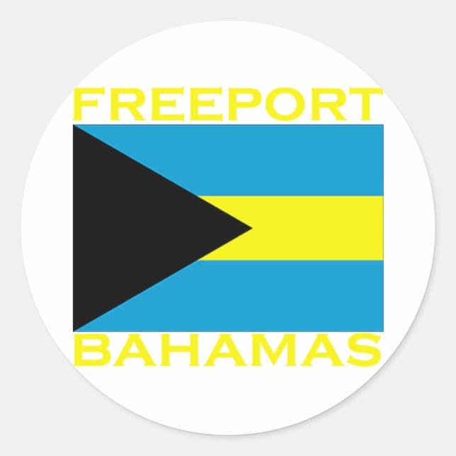 Freeport, Bahamas Classic Round Sticker (Front)