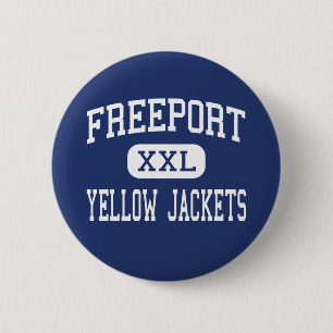 Freeport - Yellow Jackets - Area - Freeport 6 Cm Round Badge