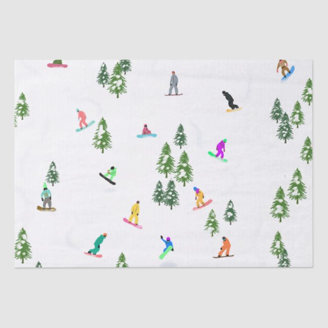 Freeride Snowboard Snowboarder Snowboarding   Tissue Paper (Front)