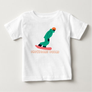 Freeride Snowboarder Snowboard Squad Team  Baby T-Shirt
