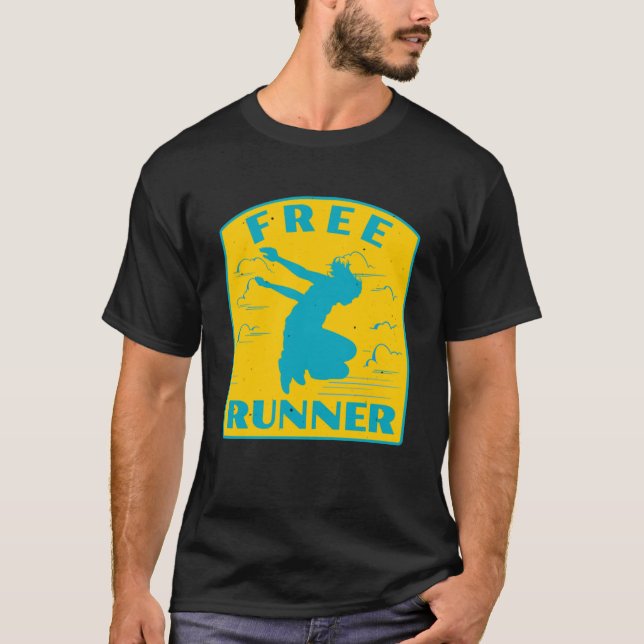 Freerunning Parkour Vintage Freerunner Streetwear  T-Shirt (Front)